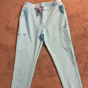 Figs Yola skinny scrub pant-Fresh Aqua